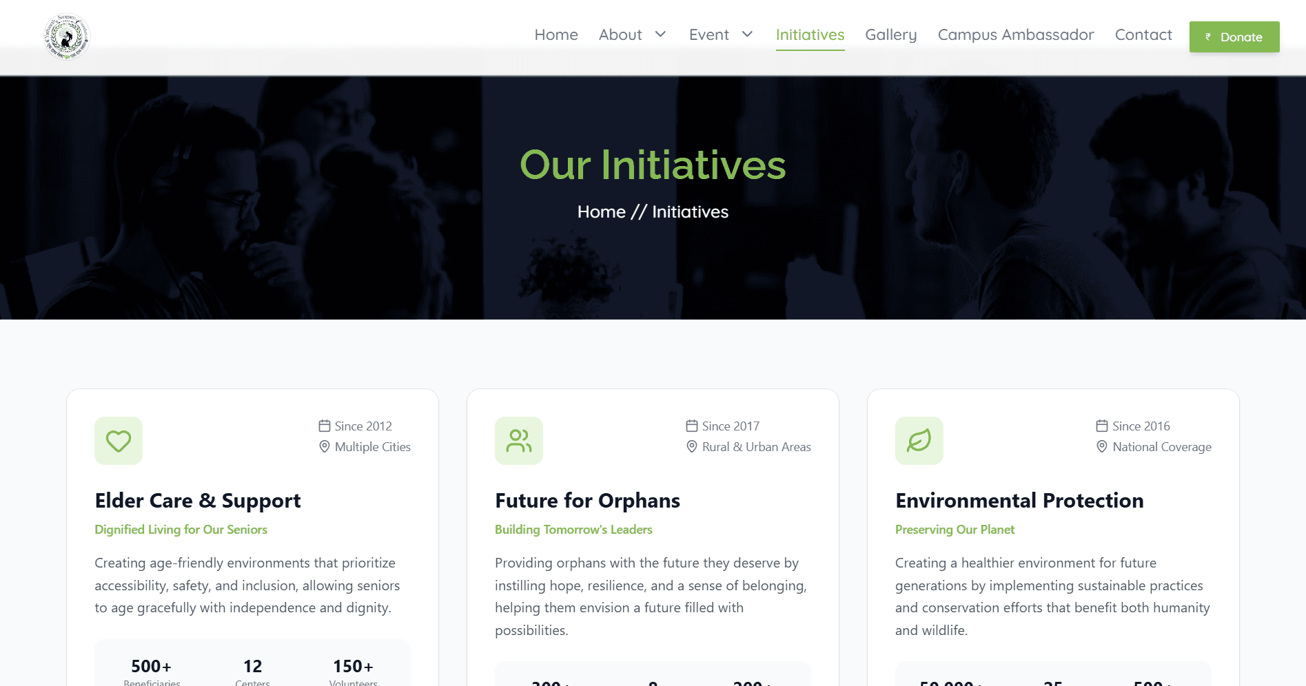 Yathaarth Sangam Foundation Website image 2